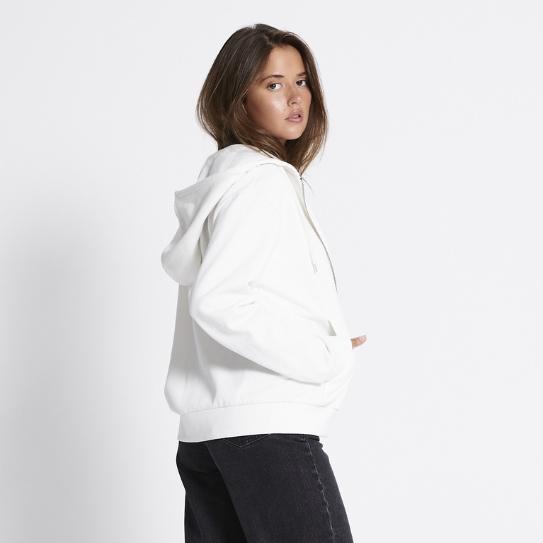 Zip hoodie "Vivvi" Off white